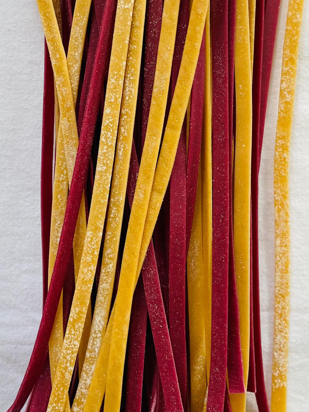 Manetti egg and beetroot tagliatelle